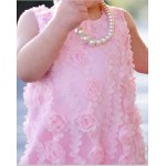 Peachy Pink Flower Dress RuffleButts 